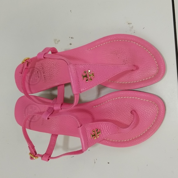 Tory Burch Pink Wedge Sandal - Picture 9 of 14